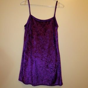 Anne Stuant Purple Velvety Baby Doll Lingerie